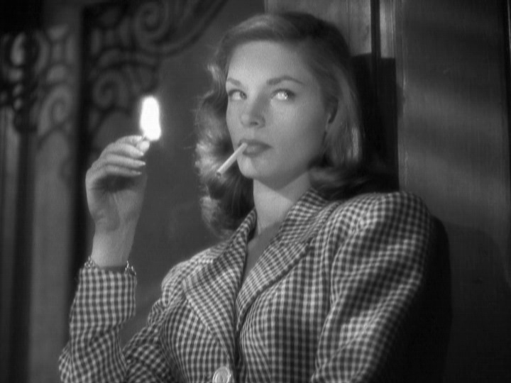 Fig. 1: Lauren Bacall in To Have and Have Not (1944) represents perhaps the quintessential manifestation of the Hawksian woman.